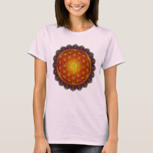 Lager leven - Apophysis Mandala I + uw ideeën T-shirt