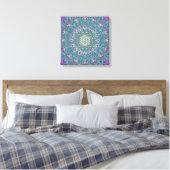 Lager leven - Mandala India Style 1 Canvas Afdruk (Insitu (Slaapkamer))