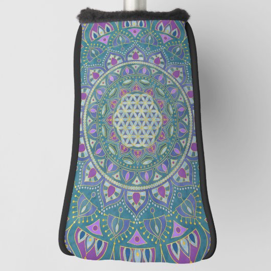 Lager leven - Mandala India Style 1 Golfheadcover (Draai 90)