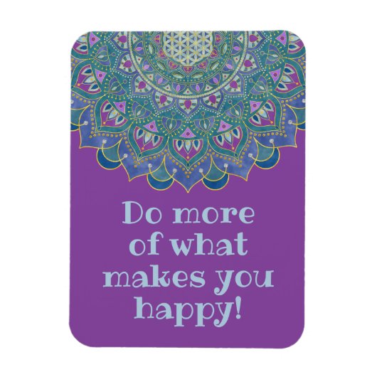 Lager leven - Mandala India Style 1 Magneet (Verticaal)