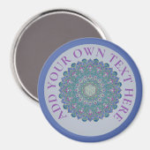 Lager leven - Mandala India Style 1 Magneet (Voorkant / Achterkant)