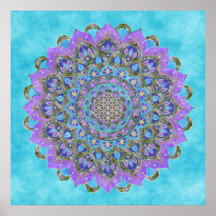 Lager leven - Mandala India Style 1 Poster