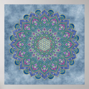 Lager leven - Mandala India Style 1 Poster