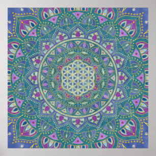 Lager leven - Mandala India Style 1 Poster