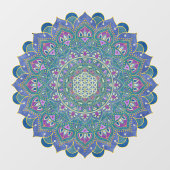 Lager leven - Mandala India Style 1 Raamsticker (Vel)