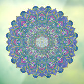 Lager leven - Mandala India Style 1 Raamsticker (Vel 3)