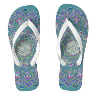 Lager leven - Mandala India Style 1 Teenslippers