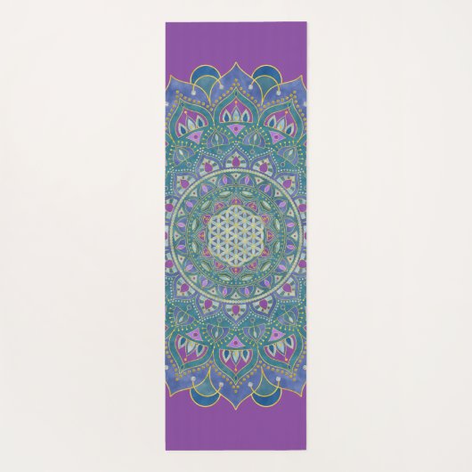 Lager leven - Mandala India Style 1 Yogamat (Achterkant)