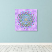 Lager leven - Mandala India Style 2 Canvas Afdruk (Insitu (Houten vloer))