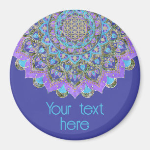 Lager leven - Mandala India Style 2 Magneet