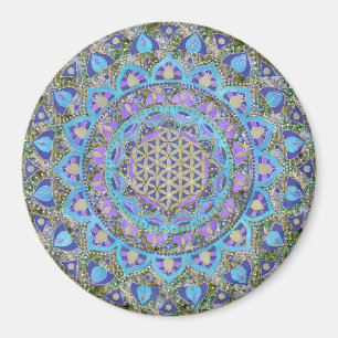 Lager leven - Mandala India Style 2 Magneet