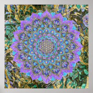 Lager leven - Mandala India Style 2 Poster
