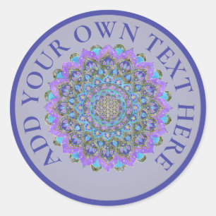 Lager leven - Mandala India Style 2 Ronde Sticker