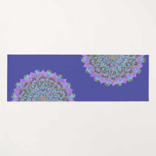 Lager leven - Mandala India Style 2 Yogamat (Voorkant (horizontaal))