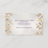 Lager leven - Pearl en Gold Visitekaartje (Achterkant)