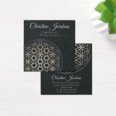 Lager levensonderhoud, schermkaart vierkante visitekaartjes (Bureau)