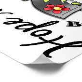 Lager lint 4 Hope is van belang voor hersentumor Poster (Hoek)