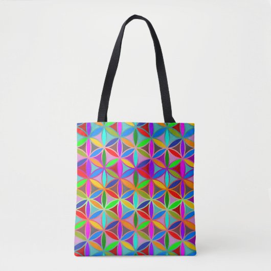 Lager - naadloos patroon - verloopkleur tote bag (Voorkant)