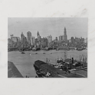 Lager New York Skyline East River New York City Briefkaart