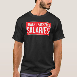 Lager salaris van leraar Vintage 3 T-shirt