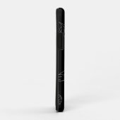 Lager silhouetpatroon Case-Mate iPhone case (Achterkant/rechts)