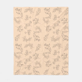 Lager silhouetpatroon fleece deken