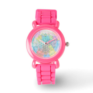 Lager van het leven / Blume des lebens - liefdesha Horloge