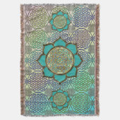 Lager van het leven / Blume des Lebens - Lotus tür Deken (Voorkant Verticaal)