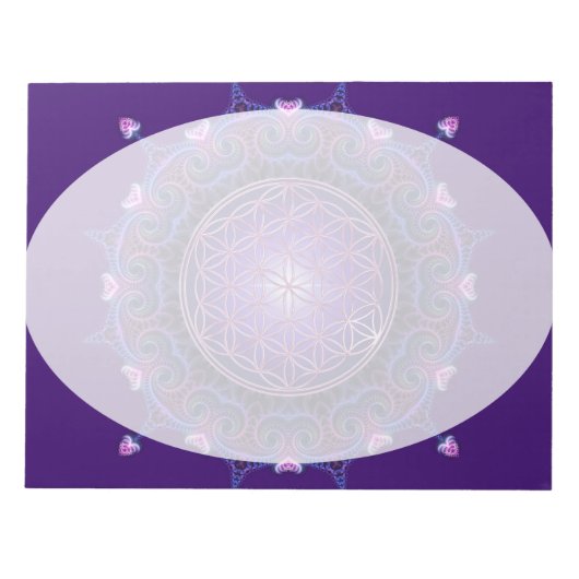 Lager van het leven / Blume des Lebens - Mandala I Notitieblok (Voorkant)