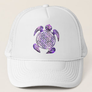Lager van het leven / Blume des Lebens - schildpad Trucker Pet