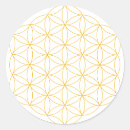 Lager van levenslange Gold Line Ronde Sticker