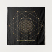 Lager van Life Black en Gold Wandkleed (Voorkant (horizontaal))