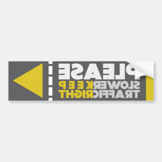 Lager verkeer rechts gespiegelde sticker