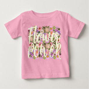 Lager vermogen baby t-shirt top roze boho attitude