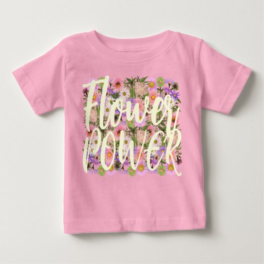 Lager vermogen baby t-shirt top roze boho attitude (Voorkant)