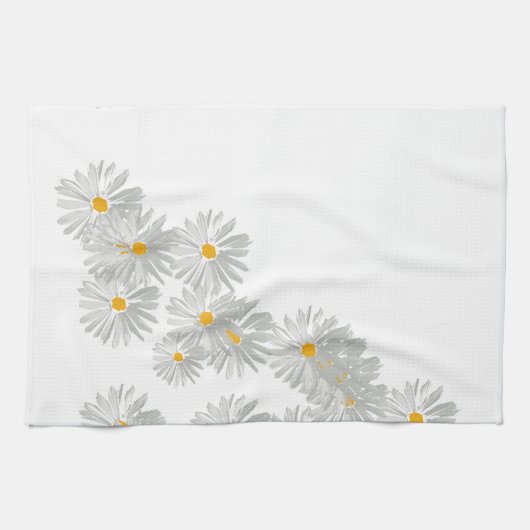 Lager wit minimumpatroon theedoek (Horizontaal)