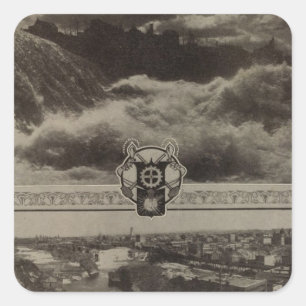 Lagere Herfsten, Spokane Vierkante Sticker