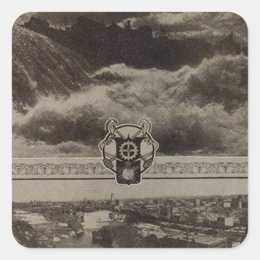 Lagere Herfsten, Spokane Vierkante Sticker (Voorkant)