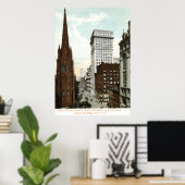 Lagere Vintage Broadway NY 1897 Poster (Thuiskantoor)