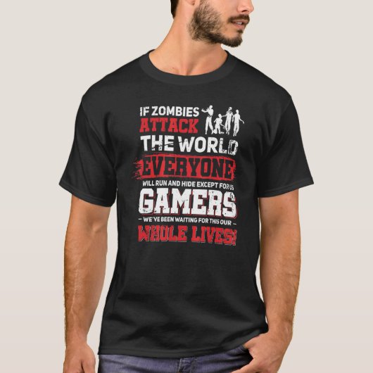 Lagging Console Gamer Design Video Game Player T-shirt (Voorkant)