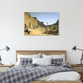 Laghouat in de Algerijnse Sahara, 1879 Canvas Afdruk (Insitu (Slaapkamer))
