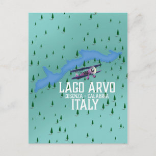 Lago Arvo Italië reis kaart