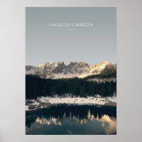 Lago di Carezza , italiaanse reisillustratie