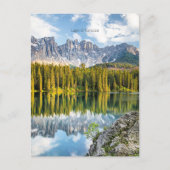 Lago di Carezza, Italië, Briefkaart (Voorkant)