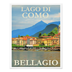 Lago di Como, Bellagio, Italië Foto Afdruk