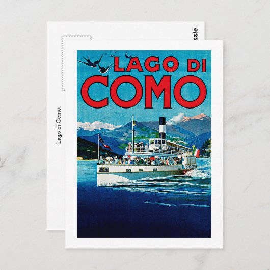 Lago di Como Briefkaart (Voorkant / Achterkant)