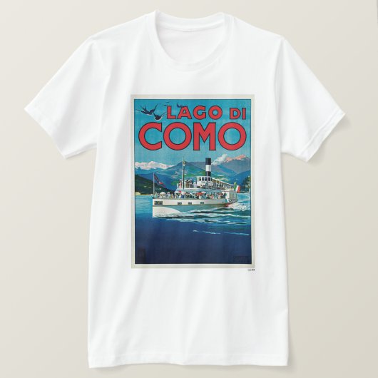 Lago di Como T-shirt (Design voorkant)