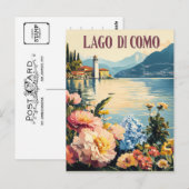 Lago Di Como Travel Briefkaart (Voorkant / Achterkant)