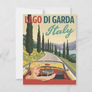 Lago di Garda Italië Rijden Briefkaart