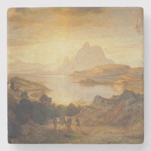 Lago di Lugano - Albert Zimmermann Stenen Onderzetter